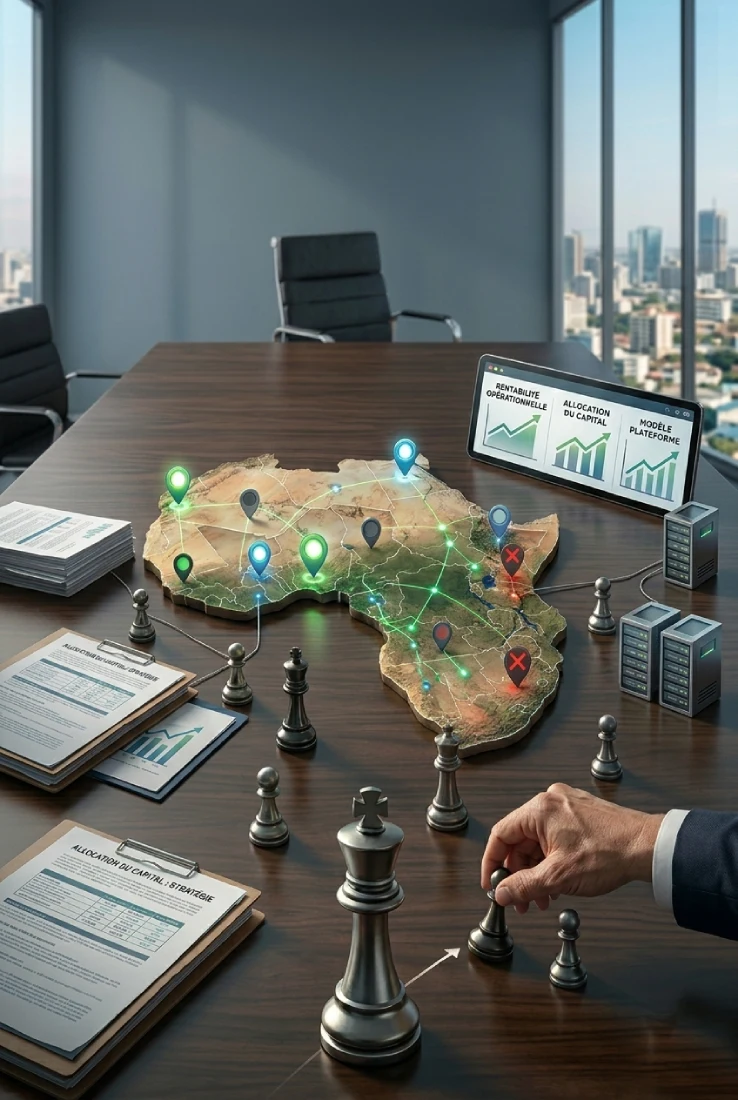 Strategic boardroom setting